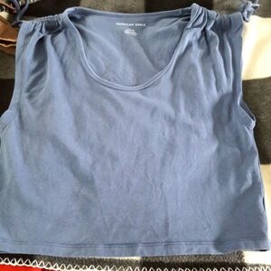 American Eagle blue crop top Never been worn